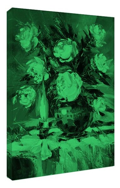 Tablou fosforescent Buchet de flori albe