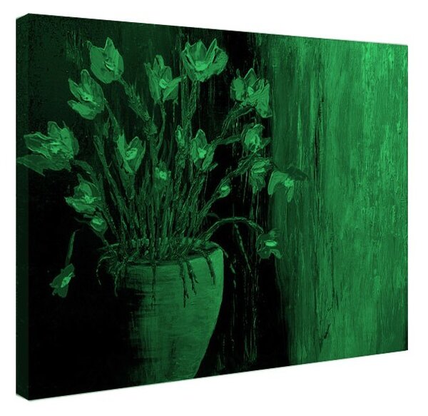 Tablou fosforescent Flori portocalii