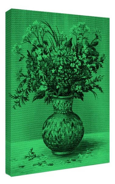 Tablou fosforescent Buchet de flori in vas african