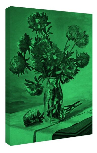 Tablou fosforescent Flori intr-o sticla