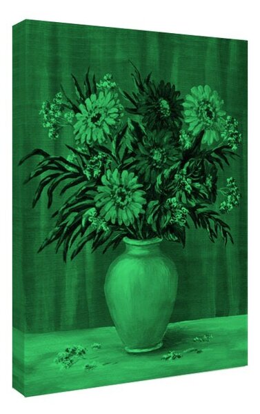 Tablou fosforescent Fluturei in vas de ceramica