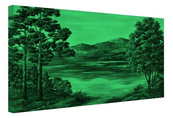 Tablou fosforescent Lac de munte
