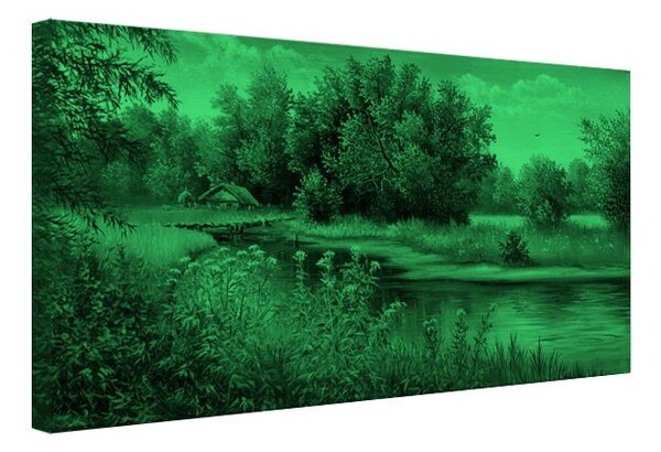 Tablou fosforescent Vara pe lac