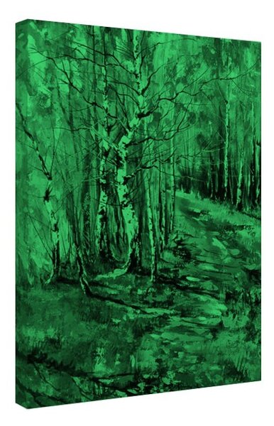 Tablou fosforescent Padure de mesteceni