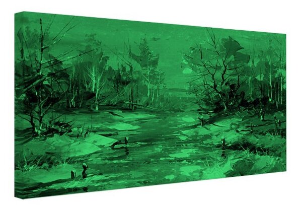 Tablou fosforescent Soare de iarna