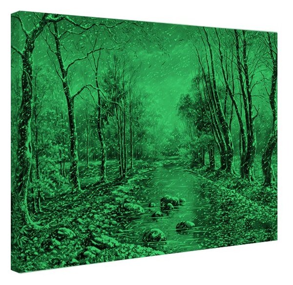 Tablou fosforescent Vine iarna!