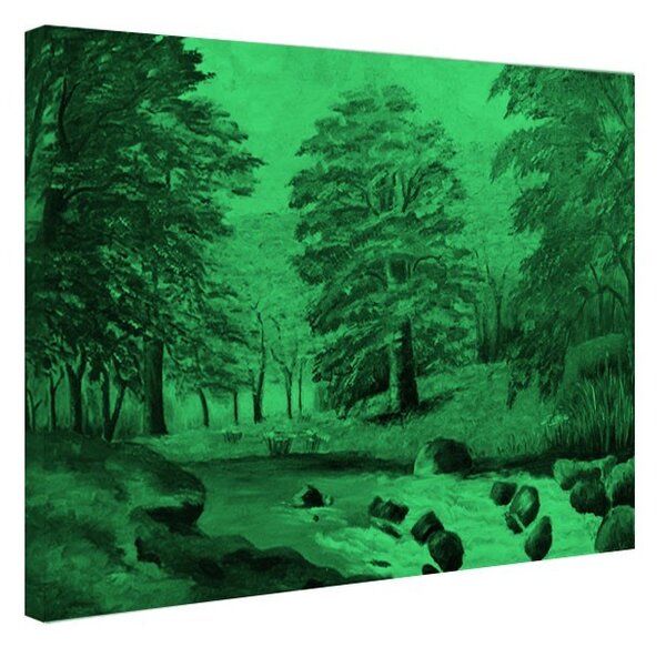 Tablou fosforescent Padure ruginie