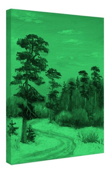 Tablou fosforescent Drumul spre padure