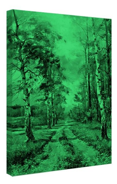 Tablou fosforescent Drum de mesteceni