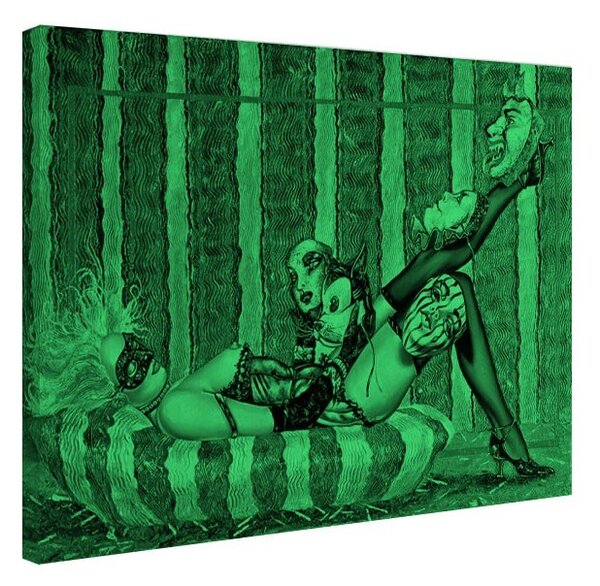 Tablou fosforescent Jocul cu mastile