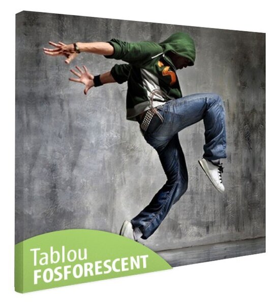 Tablou fosforescent Dansator Breakdance