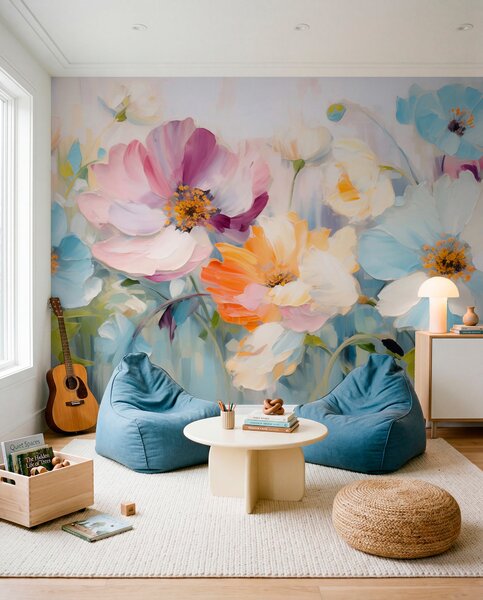 Tapet Câmp de flori, Imagini de fundal unice, w05827 : Uwalls.ro
