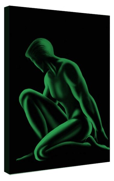 Tablou fosforescent Silueta barbat