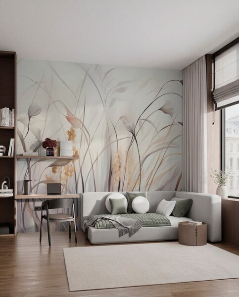 Tapet Flori uscate, Fototapet Modern, w05938 : Uwalls.ro