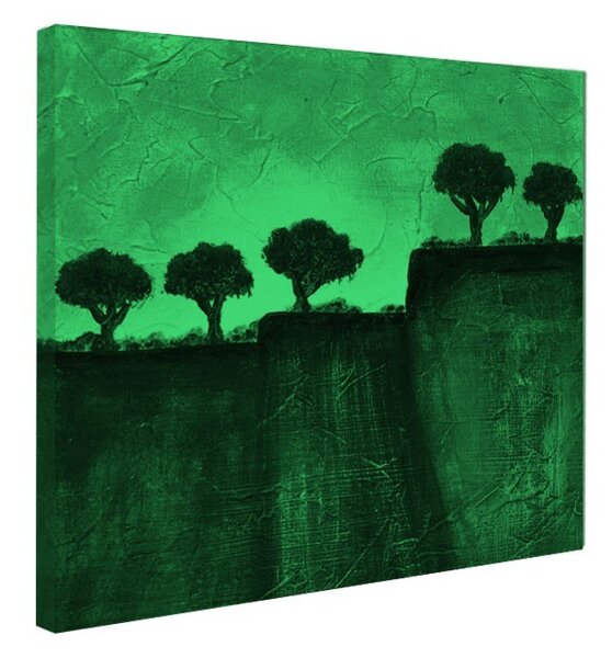 Tablou fosforescent Copaci in Toscana