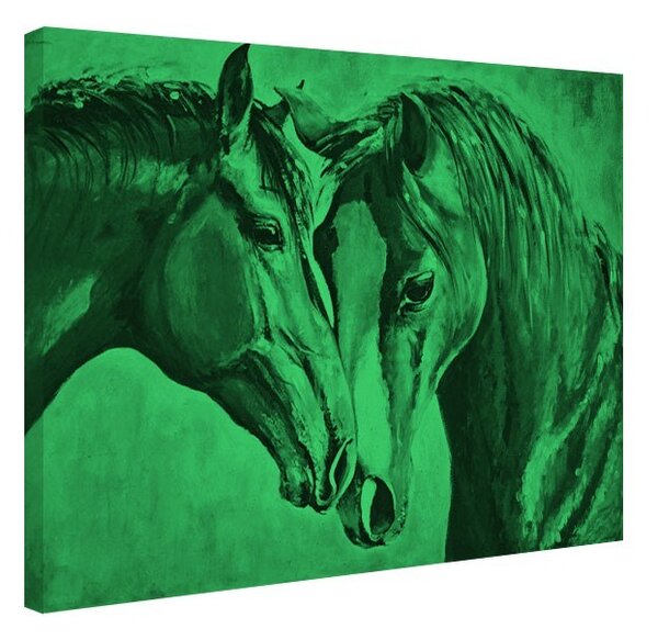 Tablou fosforescent Pereche de cai