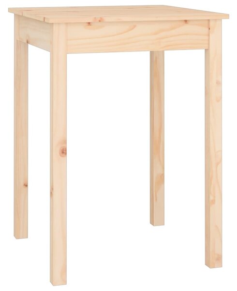 Masă de sufragerie, 55x55x75 cm, lemn masiv de pin