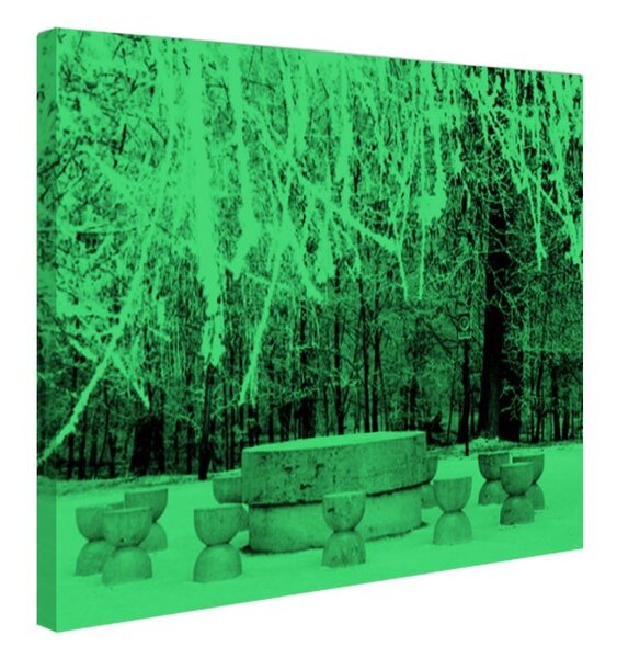 Tablou fosforescent Masa tacerii iarna