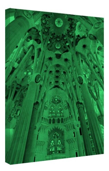 Tablou fosforescent Sagrada Familia in interior