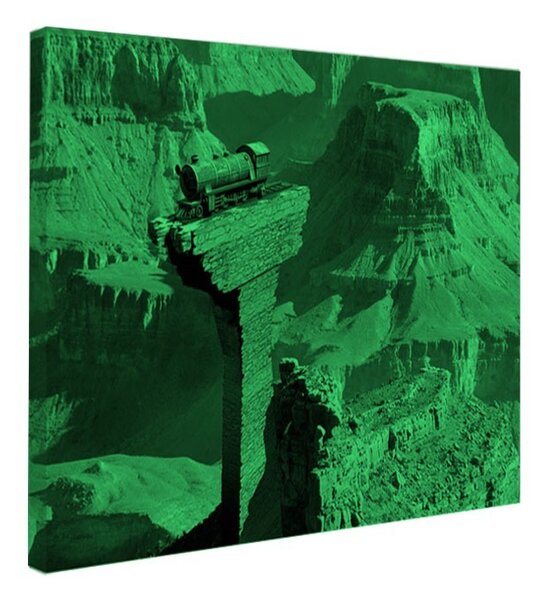Tablou fosforescent Trenul pierdut