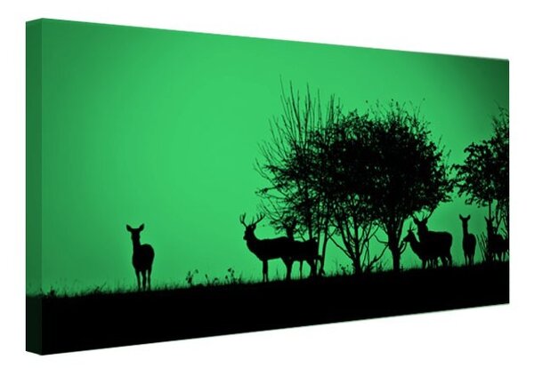 Tablou fosforescent Cerbi si caprioare