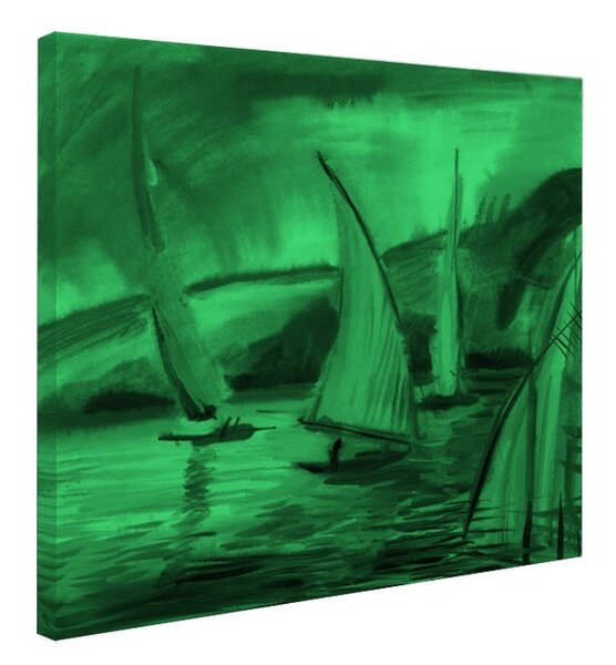 Tablou fosforescent Regata cu panze