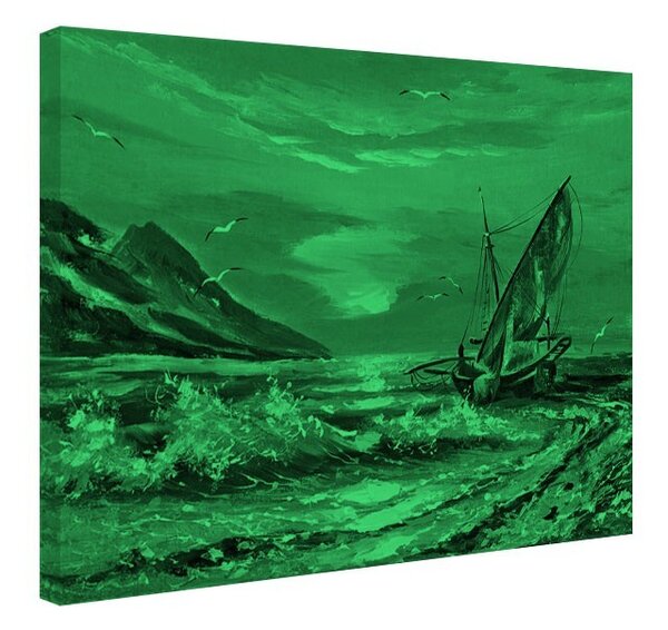 Tablou fosforescent Barca esuata