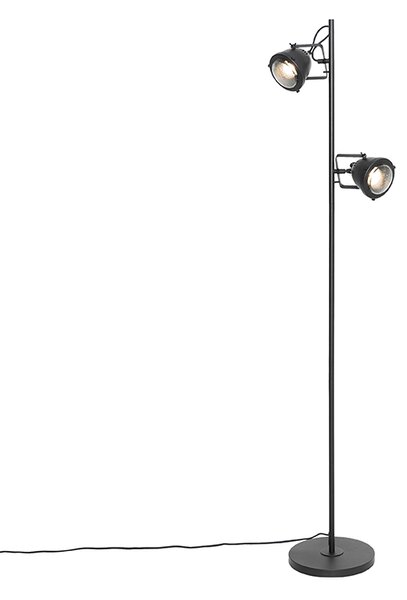 Lampa industriala neagra 2 lumini - Emado