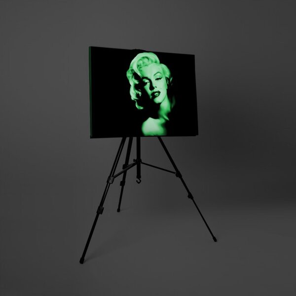 Tablou canvas fosforescent Marilyn Monroe, 60x40 cm