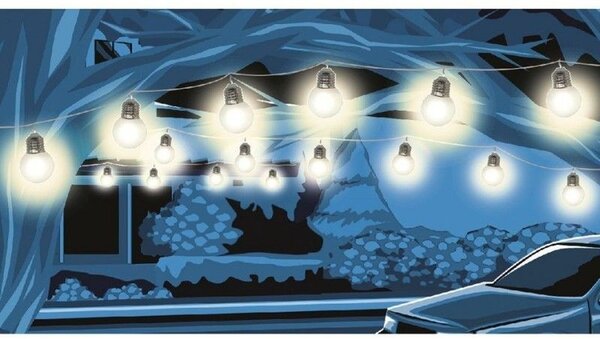 Ghirlanda 20 becuri cu LED, lungime 9.5 metri