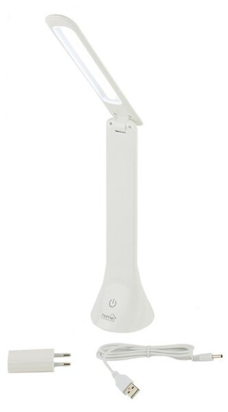 Lampa de masa 16 LED-uri, 3 trepte lumina, control tactil, adaptor USB sau baterii