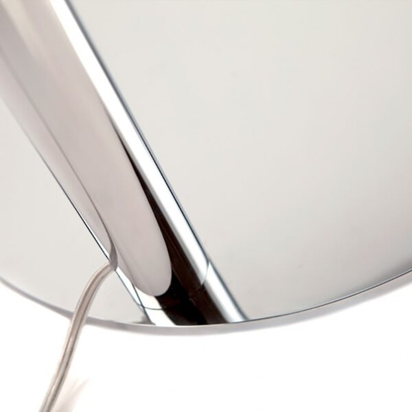 Glob pamantesc iluminat Stem Reflection, 30 cm, alb si gri