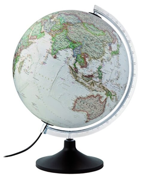 Glob geografic iluminat Carbon Executive, 30 cm, National Geographic