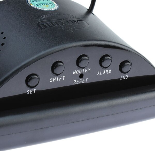 Ceas digital afisaj LED rosu, data, alarma, temperatura, negru, Caixing