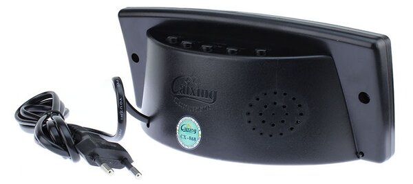 Ceas digital afisaj LED rosu, data, alarma, temperatura, negru, Caixing