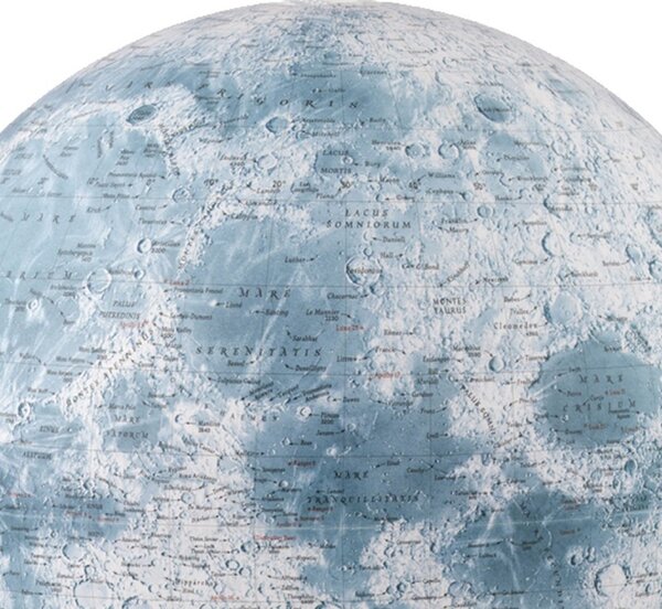 Glob Luna iluminat, 30 cm, detalii topografice, National Geographic