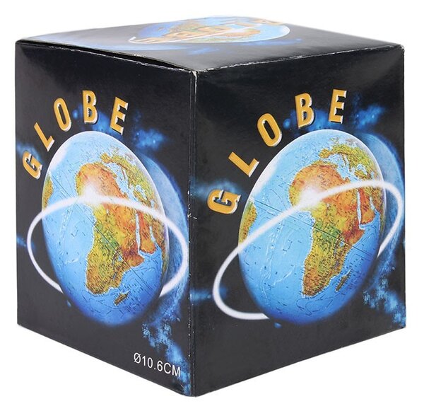 Mini glob geografic harta politica, meridian ABS, diametru 10.6cm