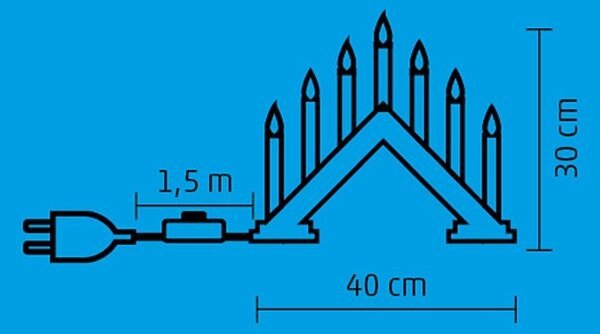 Lumanari decorative de Craciun, becuri tip flacara, Home