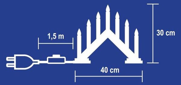 Lumanari decorative de Craciun, becuri tip flacara, Home