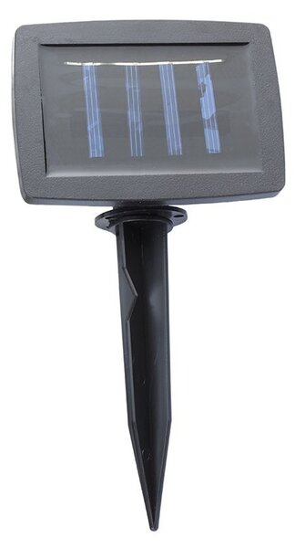 Ghirlanda solara LED, 10 spirale colorate, diametru glob 5.5 cm