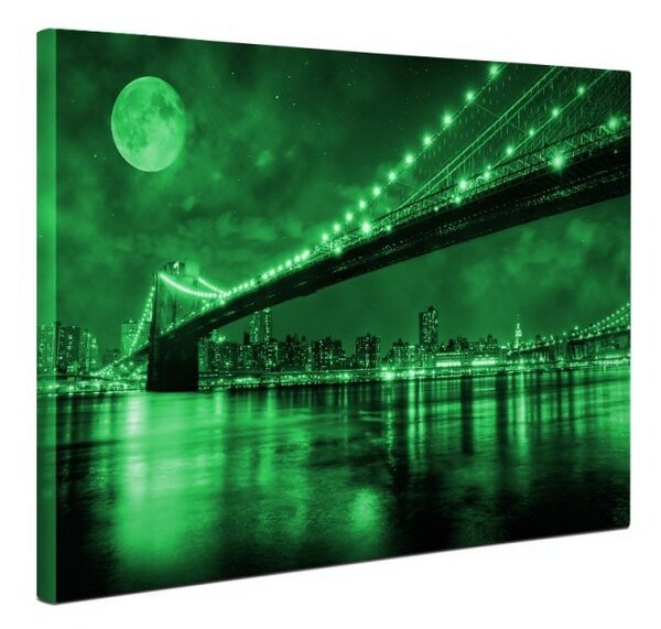 Tablou canvas fosforescent Brooklin Bridge