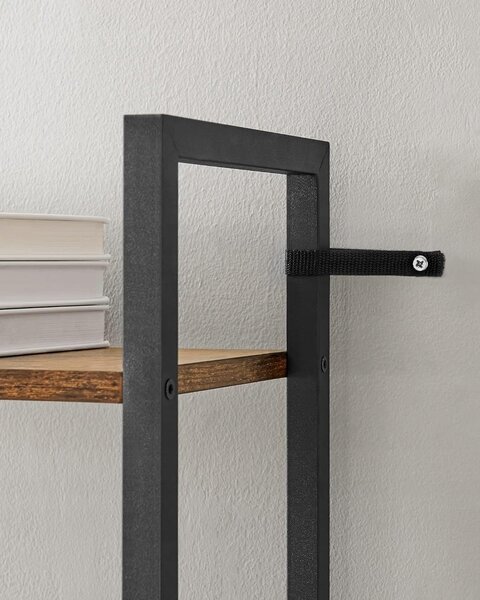 Biblioteca TAYLOR 6 rafturi 186x60cm, rustic maro