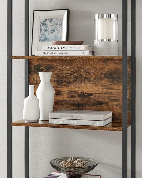 Biblioteca TAYLOR 6 rafturi 186x60cm, rustic maro