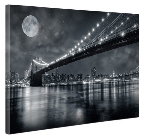 Tablou canvas fosforescent Brooklin Bridge