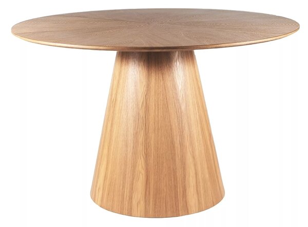 Masa rotunda de dining ANGEL 120x120 cm, decor stejar