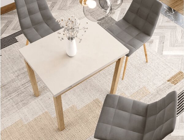 Masa extensibila de dining FLIP 80(160)X80 cm, casmir/stejar Cremona Torro
