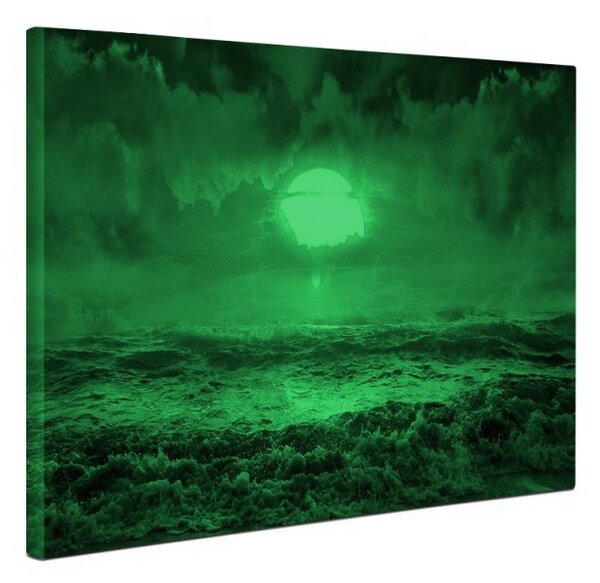 Tablou canvas fosforescent Apus rosu