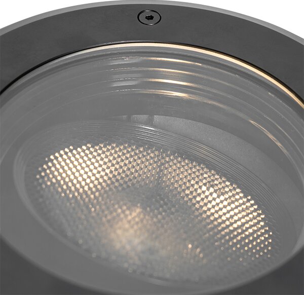 Spot exterior îngropat negru AR111 reglabil IP65 - Delux Honey