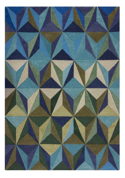 Covor albastru din lână 120x170 cm Reverie – Flair Rugs