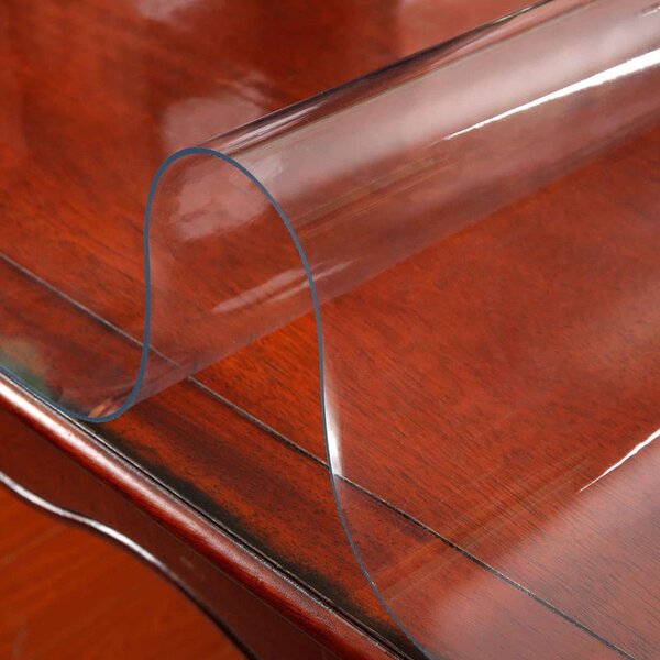 Protectie PVC fata de masa, mobilier, 1.5 mm grosime, 120x90 cm, transparenta clear